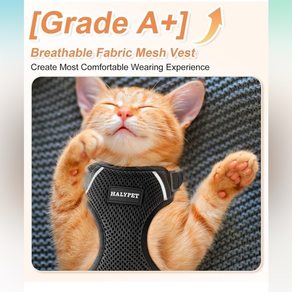 Halypet Cat Harness and Leash Set size small - Picture 9 of 10